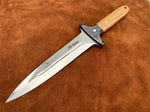 |NB KNIVES| CUSTOM HANDMADE D2 STEEL HUNTING KNIFE HANDLE OLIVE WOOD/ HARDWOOD