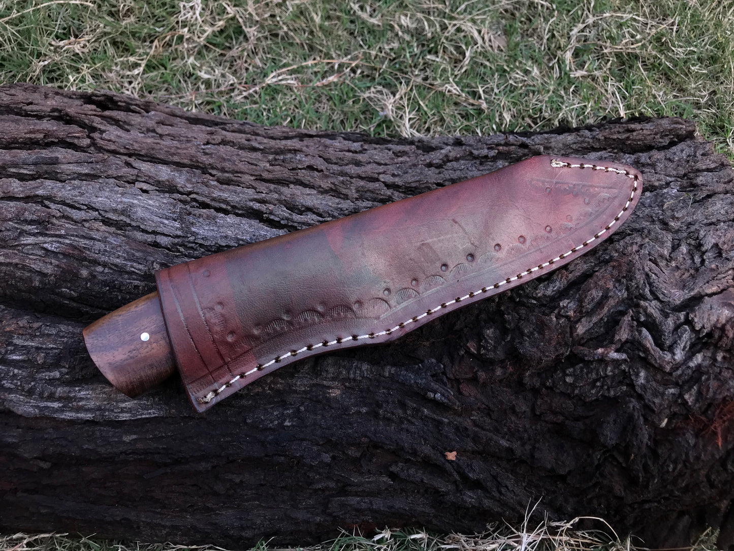 |NB KNIVES| CUSTOM HANDMADE DAMASCUS HUNTING  KNIFE Handle Walnut Wood  Bolster Damascus Steel