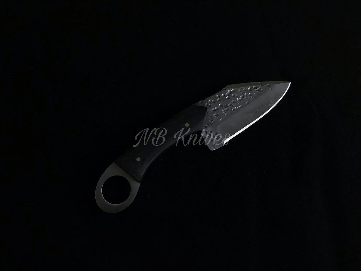 Hand-Forged 1095 Steel Skinner Knife with Micarta Handle