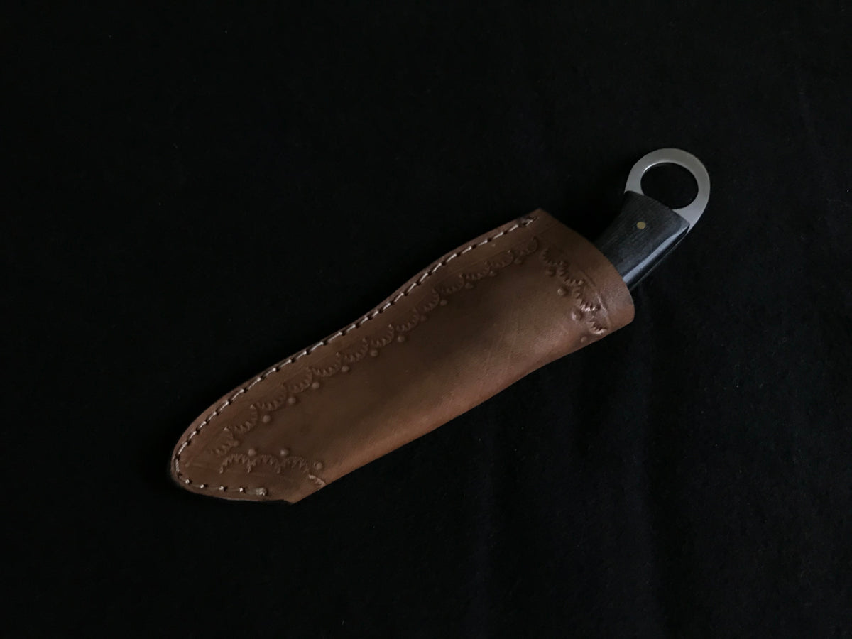 Hand-Forged 1095 Steel Skinner Knife with Micarta Handle