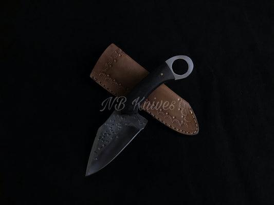 Hand-Forged 1095 Steel Skinner Knife with Micarta Handle