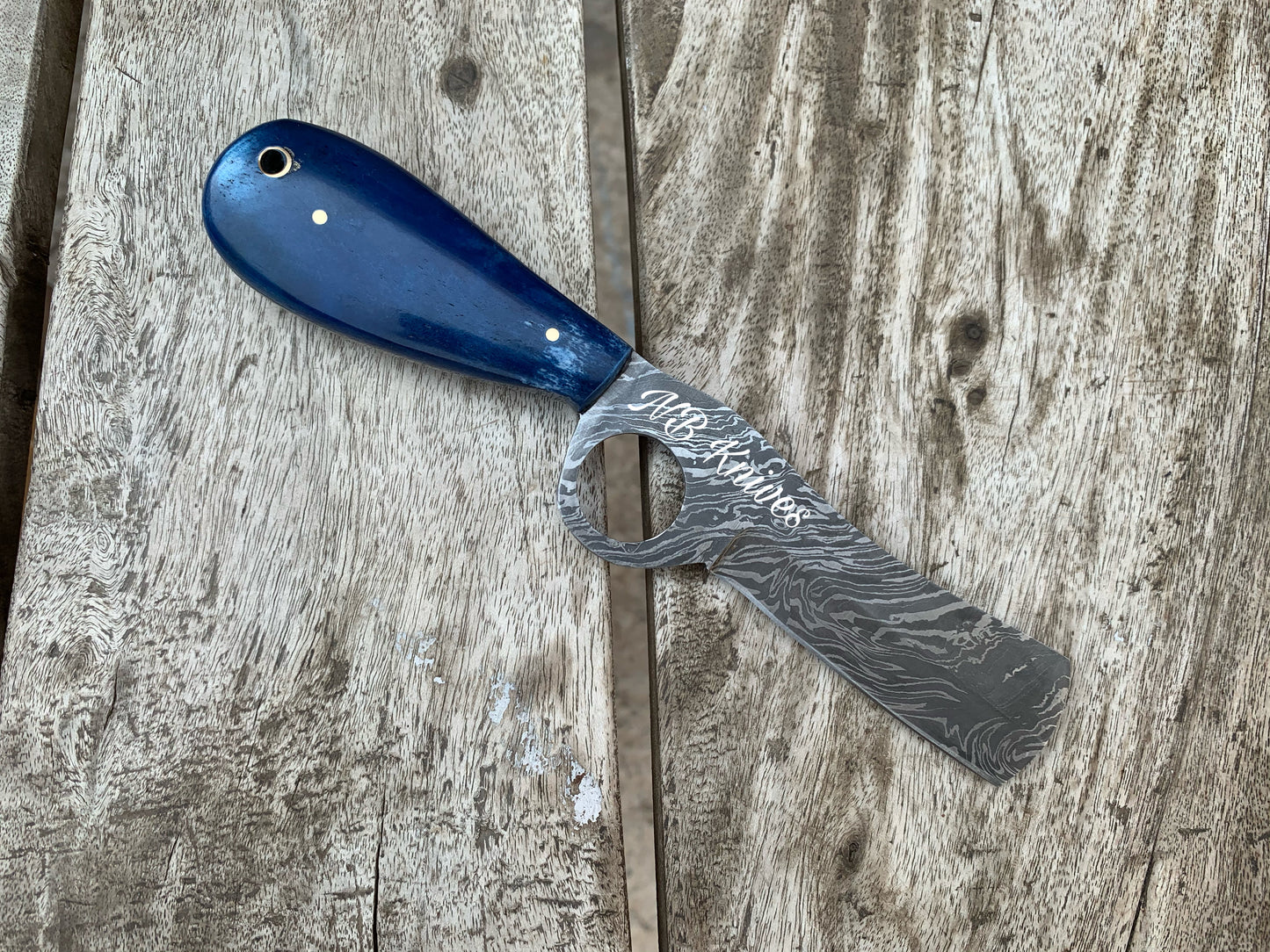 |NB KNIVES| CUSTOM HANDMADE DAMASCUS COWBOY BULL CUTTER KNIFE WITH LEATHER SHEATH