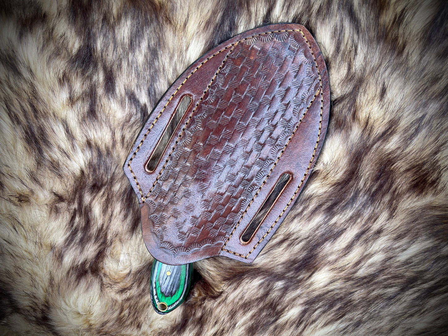 |NB KNIVES| CUSTOM HANDMADE COWBOY BULL CUTTER KNIFE WITH LEATHER SHEATH