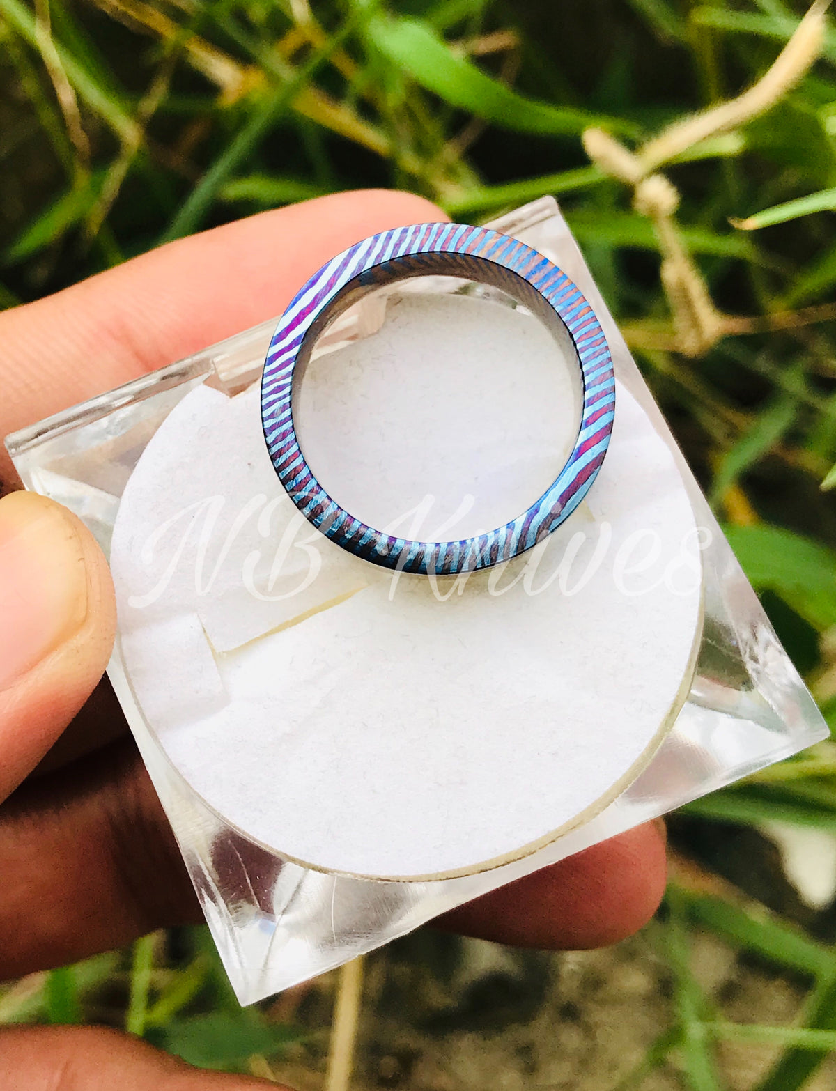 Titanium Zirconium Timascus Ring #11