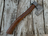 |NB KNIVES| CUSTOM HAND FORGED DAMASCUS STEEL AXE HANDLE ROSEWOOD