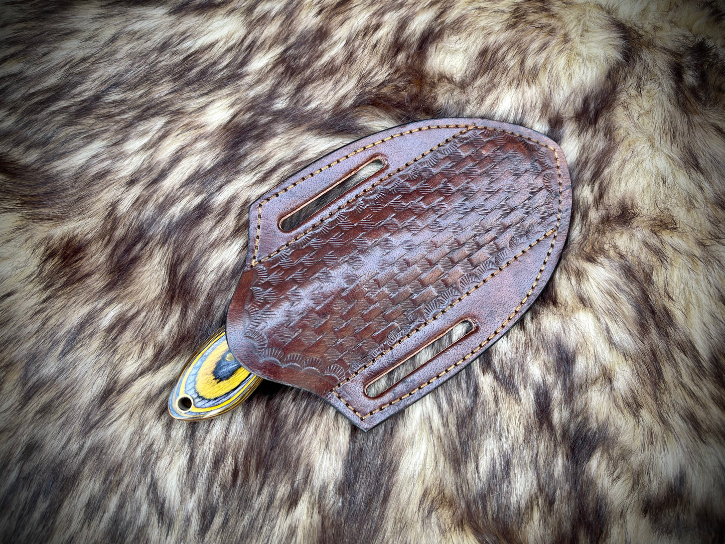 |NB KNIVES| CUSTOM HANDMADE COWBOY BULL CUTTER KNIFE WITH LEATHER SHEATH