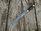 |NB KNIVES| CUSTOM HANDMADE DAMASCUS STEEL CHEF KNIFE HANDLE HARDWOOD