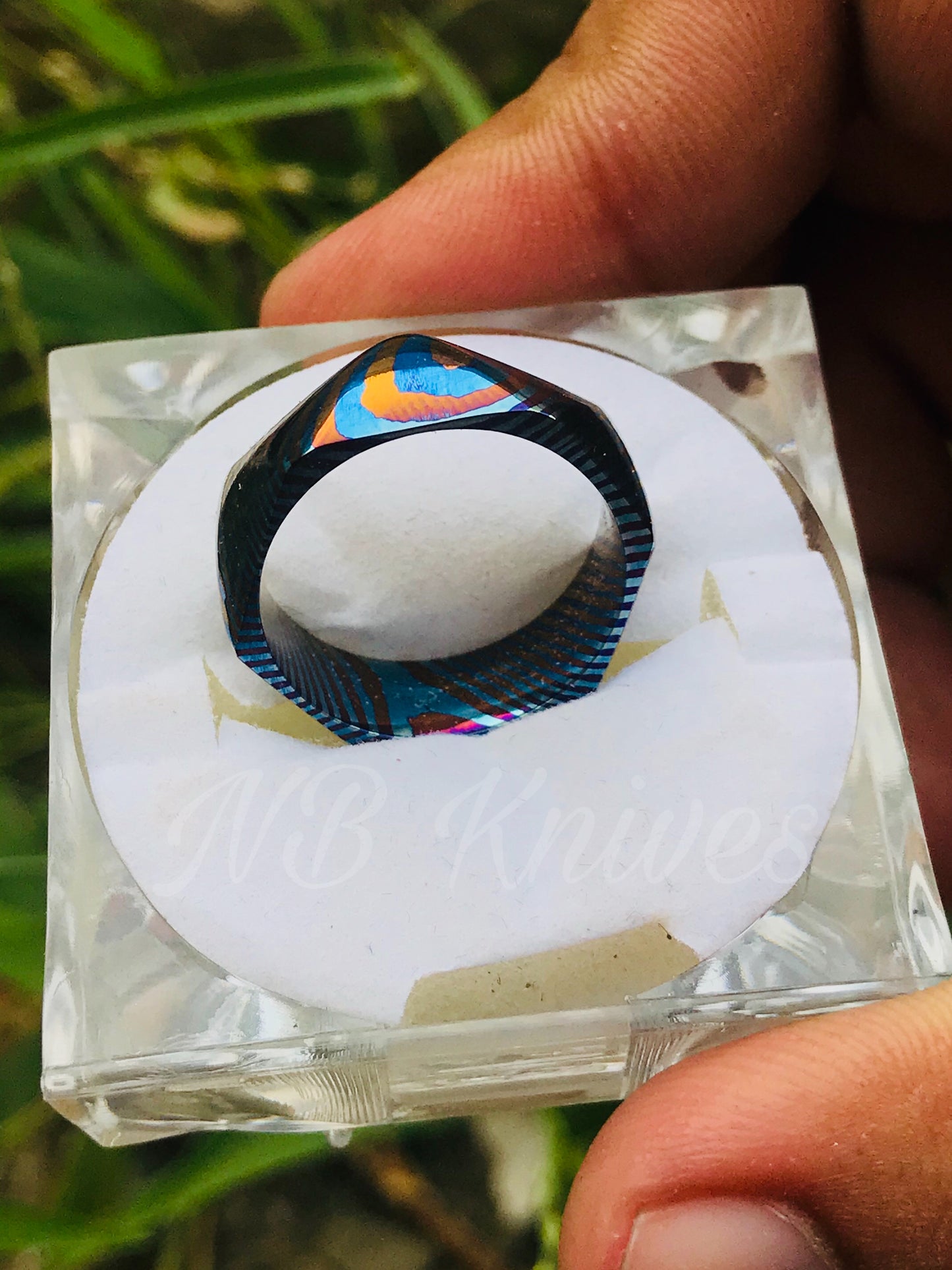 Titanium Zirconium Timascus Ring #4