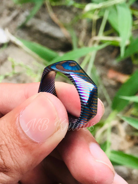 Titanium Zirconium Timascus Ring #4