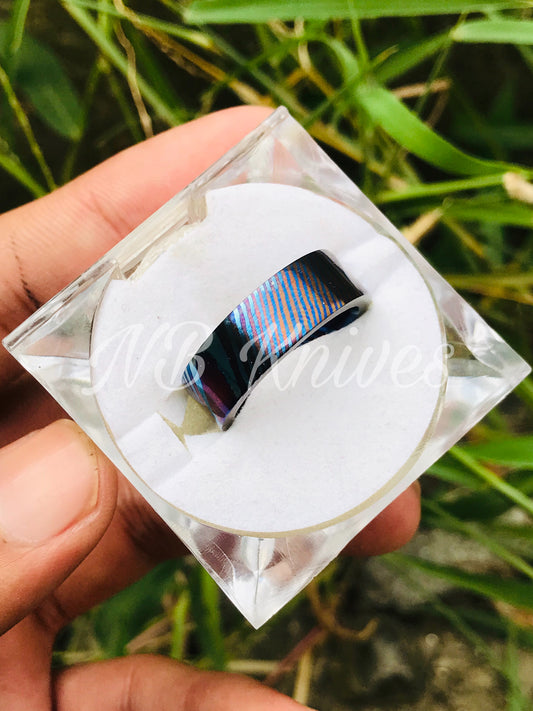 Titanium Zirconium Timascus Ring #11