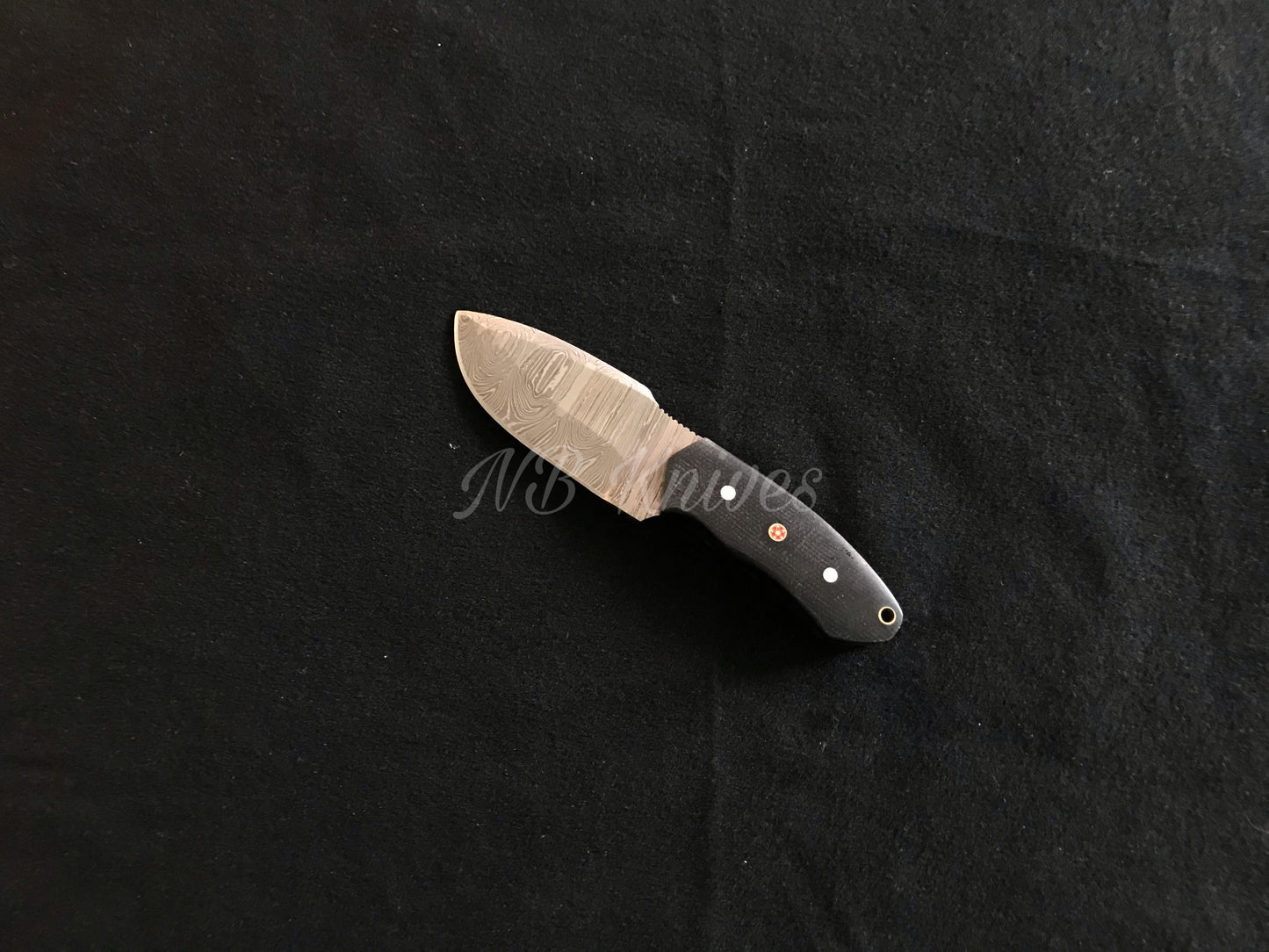 |NB KNIVES| Custom Handmade Damascus Hunting Knife Micarta Handle