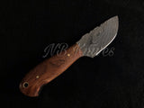 |NB KNIVES| Custom Handmade Damascus Hunting Knife Handle Rose wood