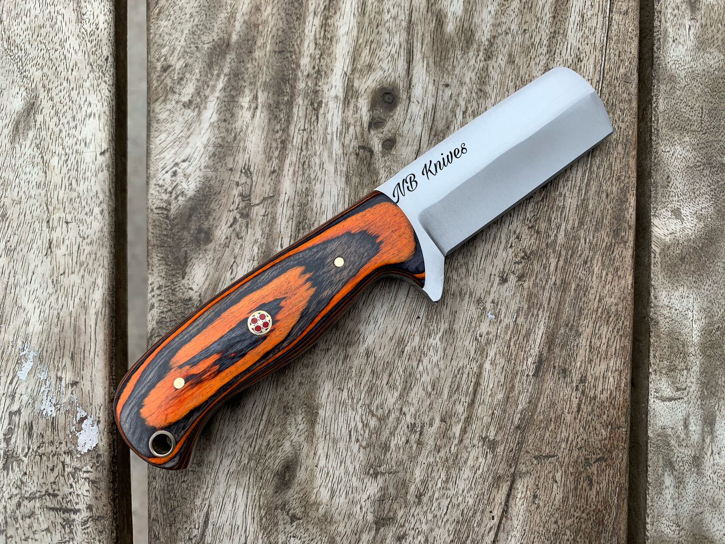 |NB KNIVES| CUSTOM HANDMADE DAMASCUS COWBOY BULL CUTTER KNIFE WITH LEATHER SHEATH