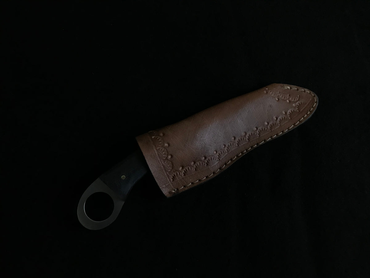 Hand-Forged 1095 Steel Skinner Knife with Micarta Handle