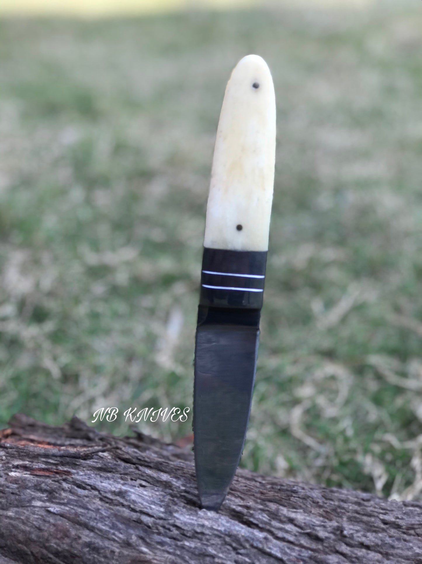 |NB KNIVES| CUSTOM HANDMADE D2 STEEL HUNTING KNIFE HANDLE BONE