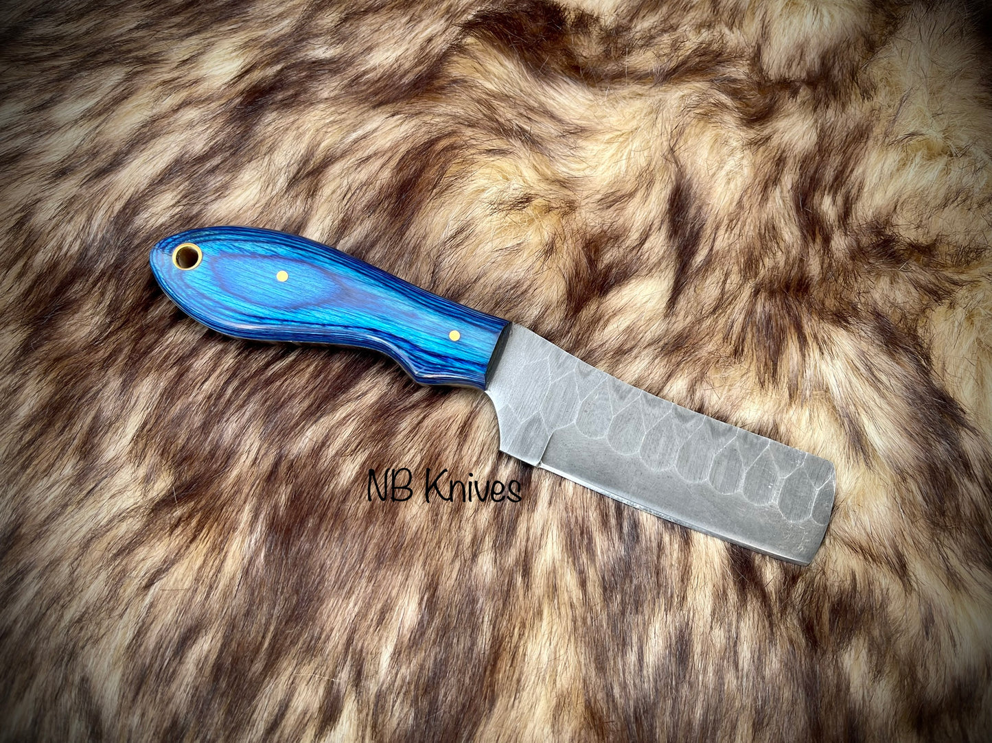|NB KNIVES| CUSTOM HANDMADE COWBOY BULL CUTTER KNIFE WITH LEATHER SHEATH