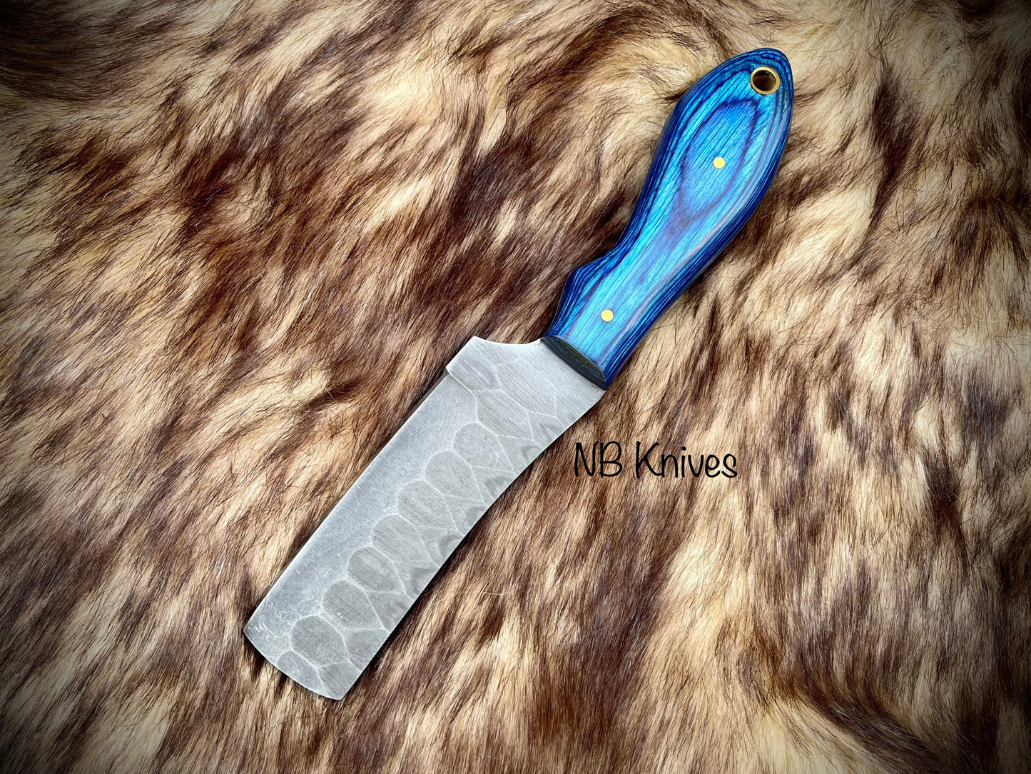 |NB KNIVES| CUSTOM HANDMADE COWBOY BULL CUTTER KNIFE WITH LEATHER SHEATH