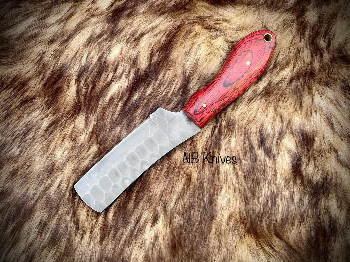 |NB KNIVES| CUSTOM HANDMADE COWBOY BULL CUTTER KNIFE WITH LEATHER SHEATH