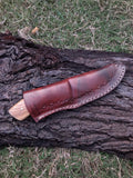 |NB KNIVES| CUSTOM HAND FORGED DAMASCUS STEEL HUNTING KNIFE "OLIVE WOOD"