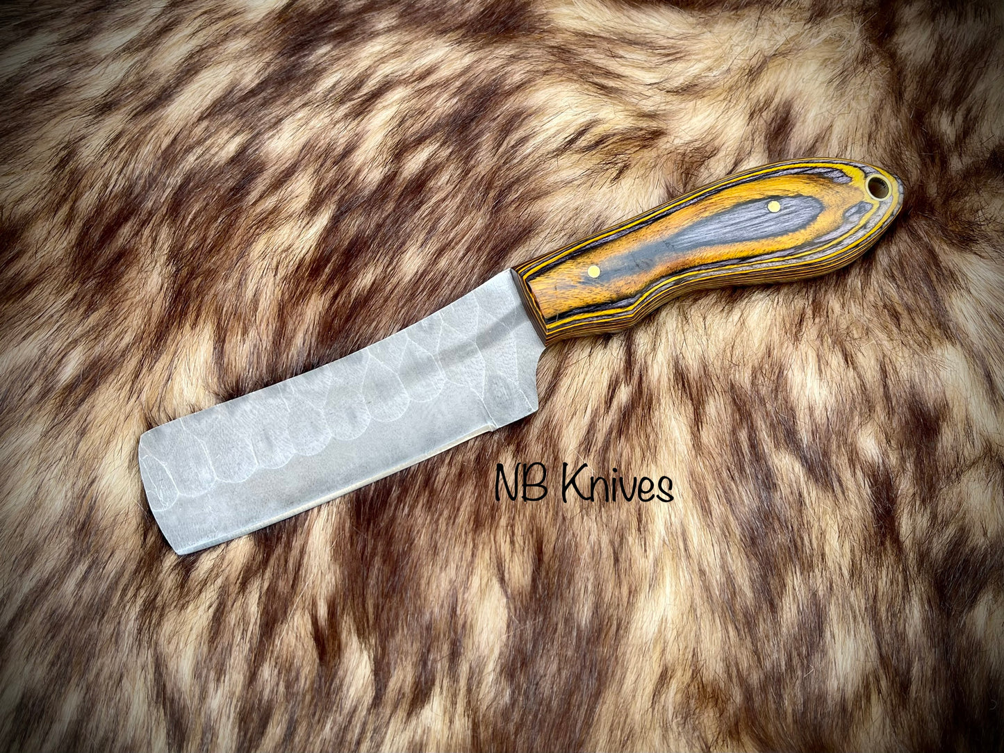 |NB KNIVES| CUSTOM HANDMADE COWBOY BULL CUTTER KNIFE WITH LEATHER SHEATH