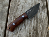 |NB KNIVES| CUSTOM HAND FORGE 1095 STEEL SKINNER KNIFE HANDLE ROSEWOOD