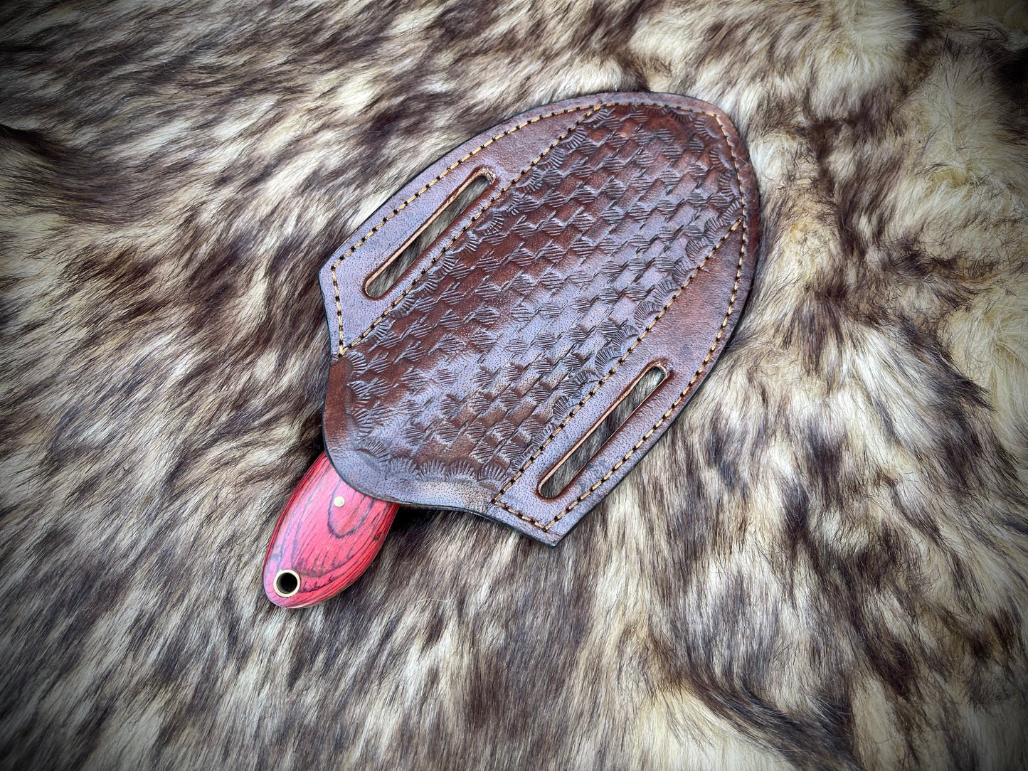 |NB KNIVES| CUSTOM HANDMADE COWBOY BULL CUTTER KNIFE WITH LEATHER SHEATH