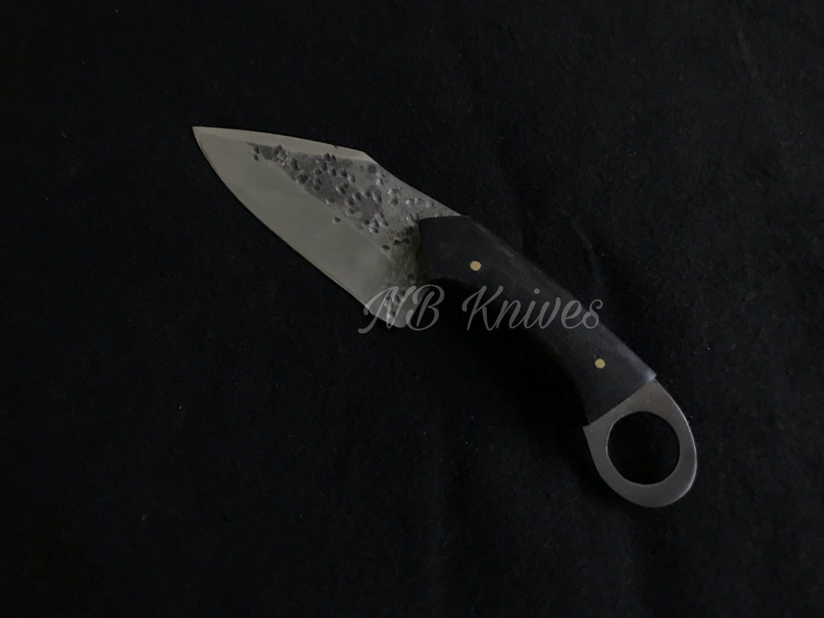 Hand-Forged 1095 Steel Skinner Knife with Micarta Handle
