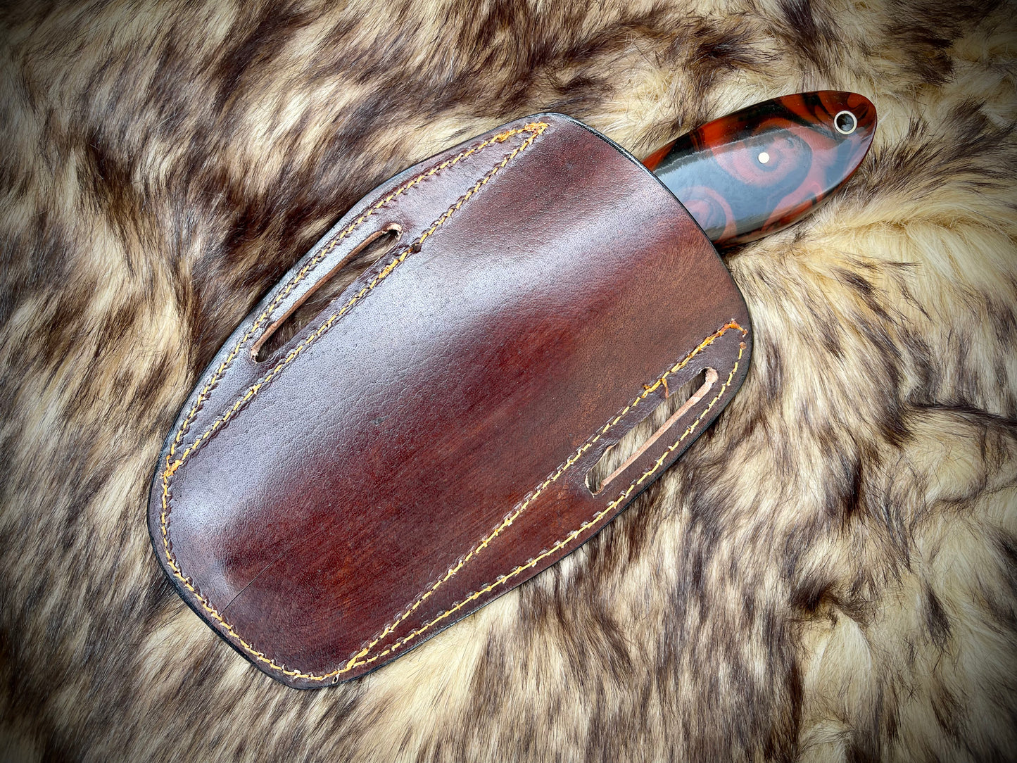 |NB KNIVES| CUSTOM HANDMADE COWBOY BULL CUTTER KNIFE WITH LEATHER SHEATH
