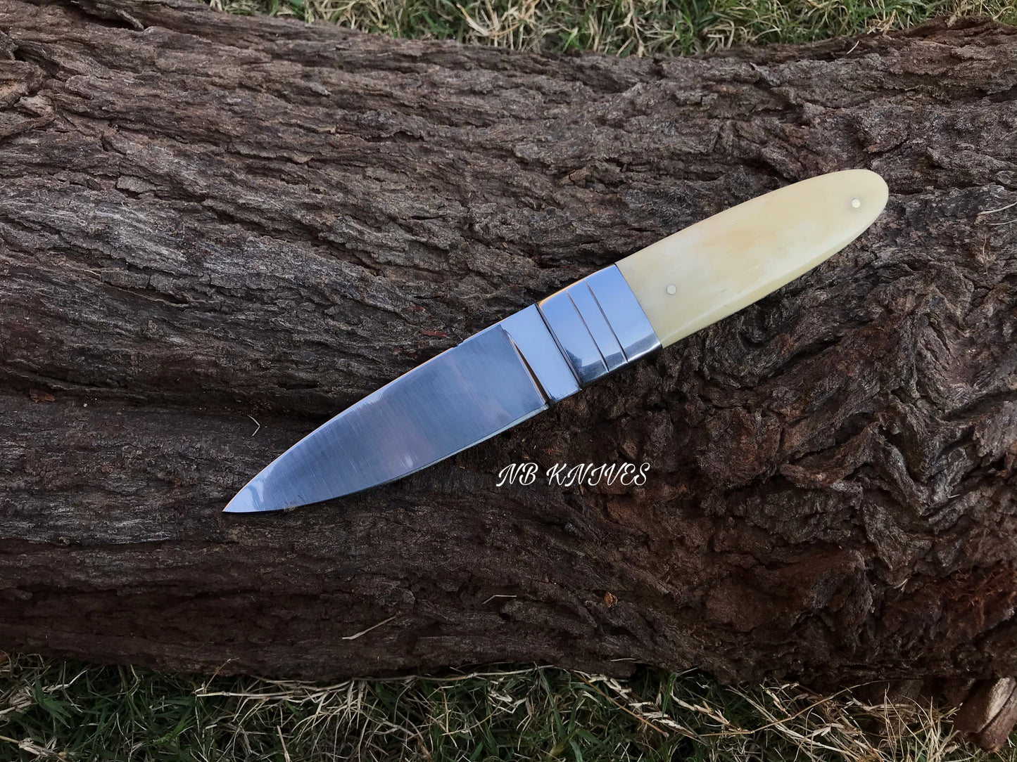 |NB KNIVES| CUSTOM HANDMADE D2 STEEL HUNTING KNIFE HANDLE BONE