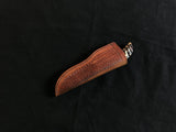|NB KNIVES| Custom Handmade Damascus Guthook Hunting Knife Handle Hardwood
