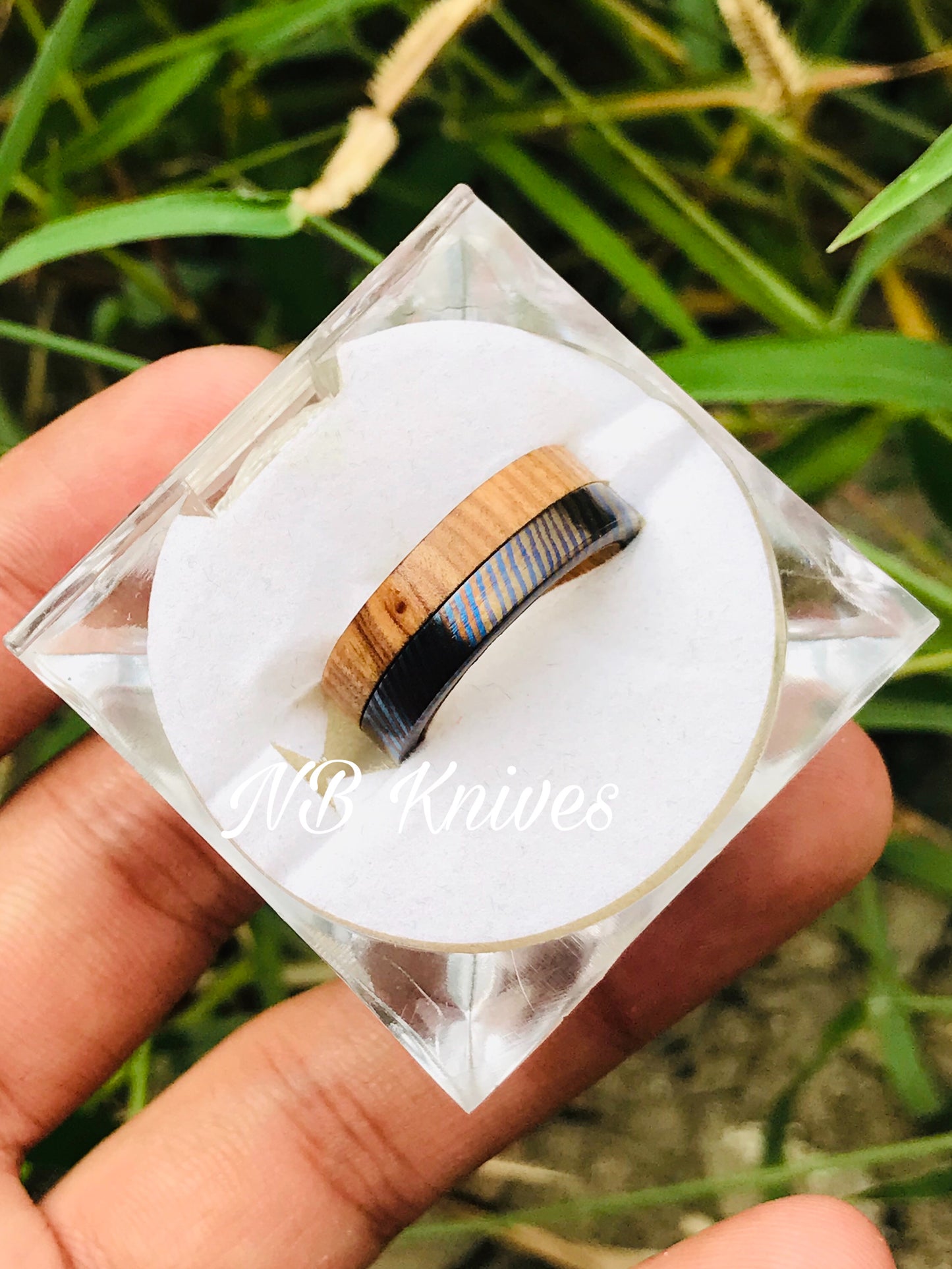 Titanium Zirconium Timascus Ring #9