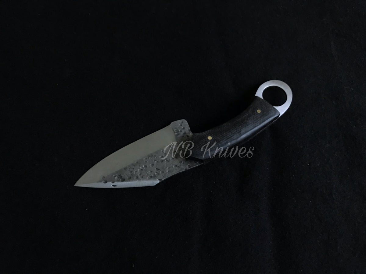 Hand-Forged 1095 Steel Skinner Knife with Micarta Handle