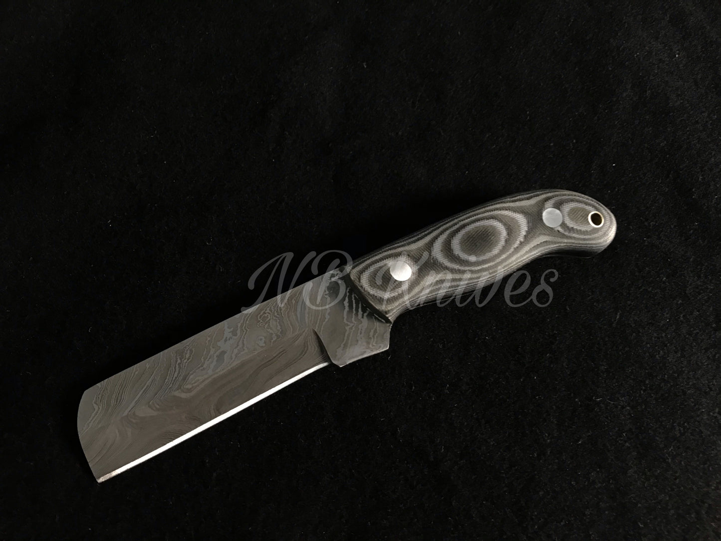 |NB KNIVES| CUSTOM HANDMADE DAMASCUS COWBOY BULL CUTTER KNIFE WITH LEATHER SHEATH