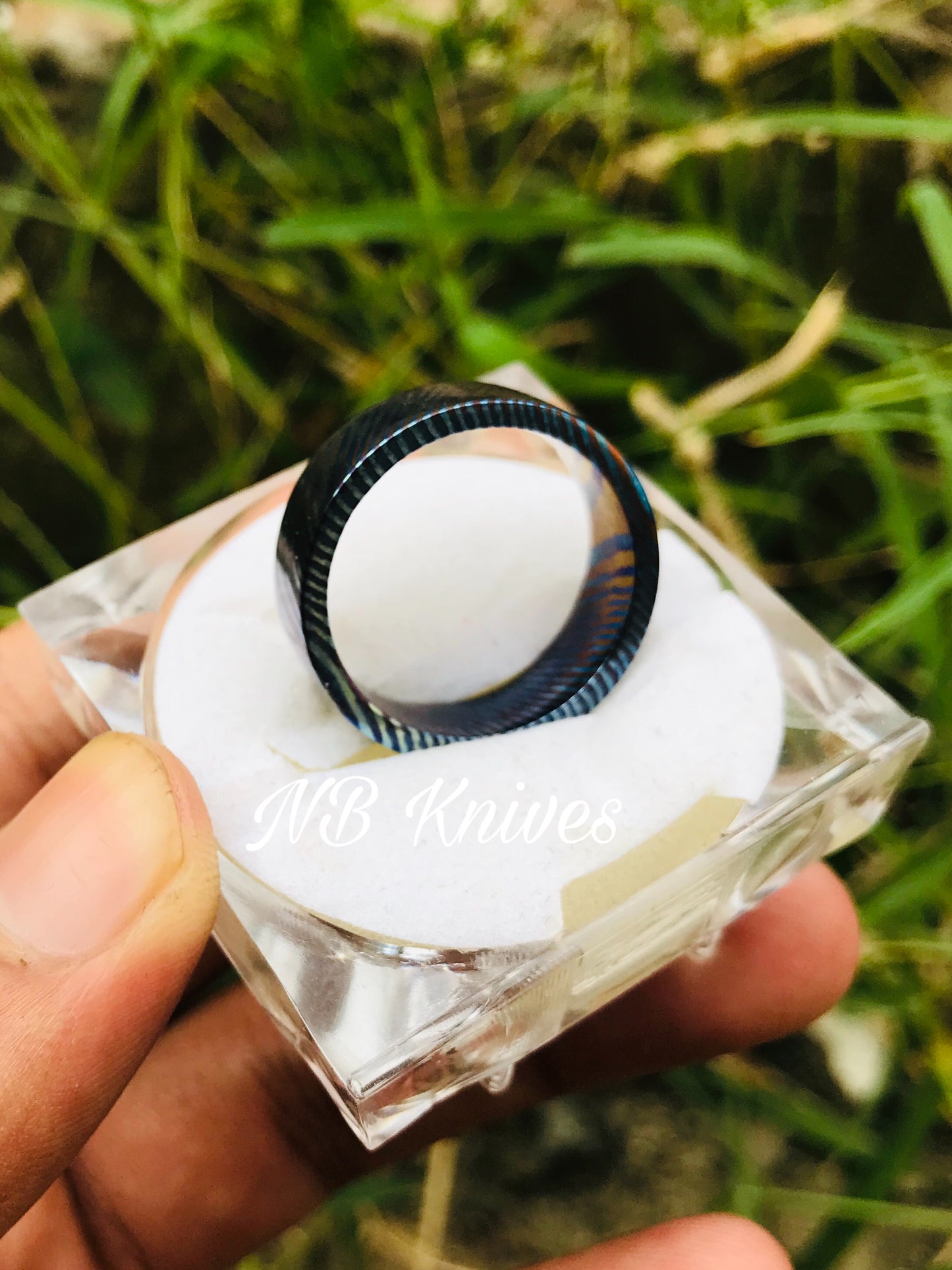 Titanium Zirconium Timascus Ring #8