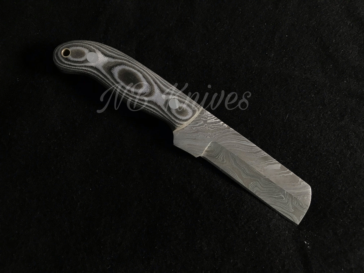 |NB KNIVES| CUSTOM HANDMADE DAMASCUS COWBOY BULL CUTTER KNIFE WITH LEATHER SHEATH