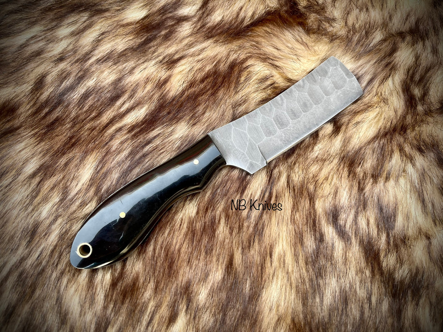 |NB KNIVES| CUSTOM HANDMADE COWBOY BULL CUTTER KNIFE WITH LEATHER SHEATH