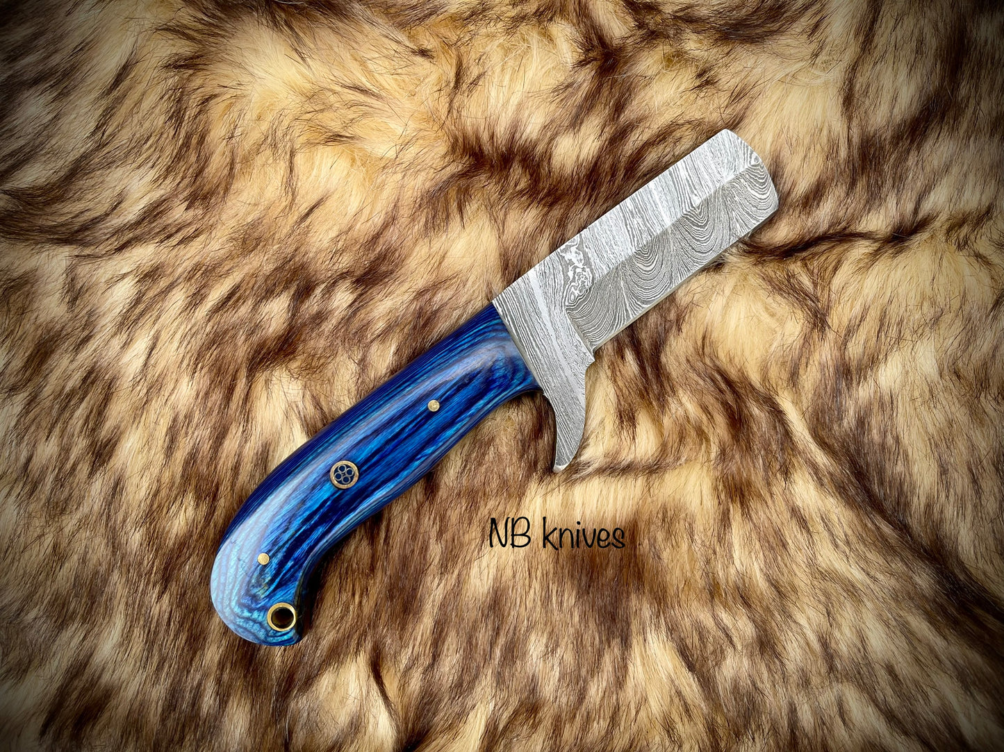 |NB KNIVES| CUSTOM HANDMADE DAMASCUS COWBOY BULL CUTTER KNIFE WITH LEATHER SHEATH