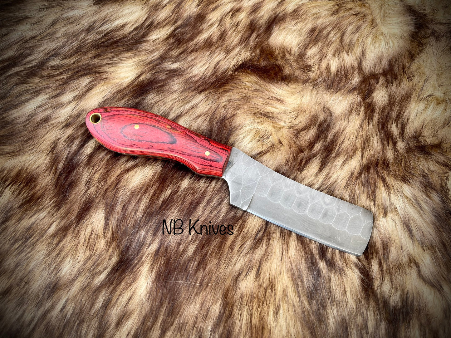 |NB KNIVES| CUSTOM HANDMADE COWBOY BULL CUTTER KNIFE WITH LEATHER SHEATH