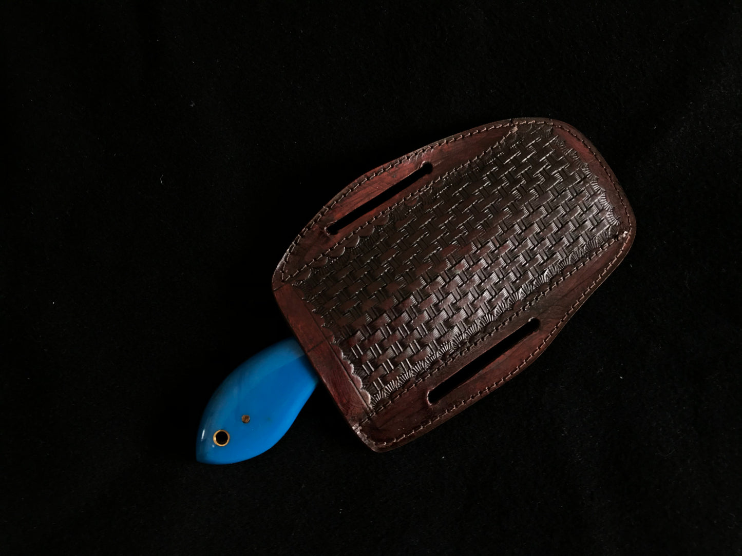 |NB KNIVES| CUSTOM HANDMADE COWBOY BULL CUTTER KNIFE WITH LEATHER SHEATH