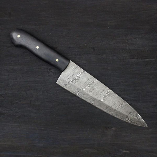 CUSTOM HANDMADE DAMASCSUS CHEF KNIFE