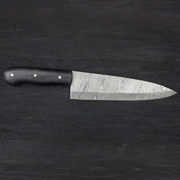 CUSTOM HANDMADE DAMASCSUS CHEF KNIFE