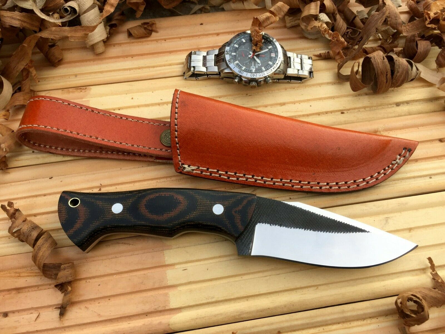 CUSTOM HANDMADE MAKE FROM FILE SURVIVAL KNIFE