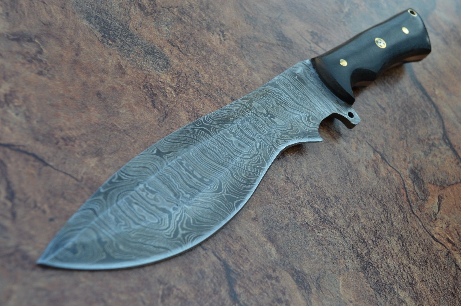 HANDMADE DAMASCUS STEEL BLADE  TRACKER/SURVIVAL  KNIFE - NB CUTLERY LTD