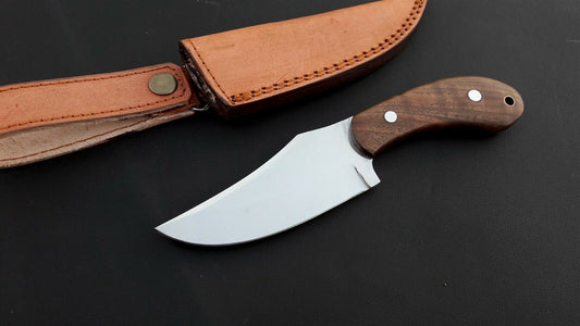 CUSTOM HANDMADE D2 TOOL STEEL HUNTING/ OUTDOOR KNIFE HANDLE ROSEWOOD