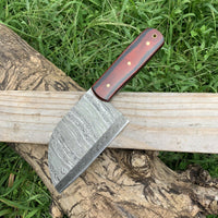 CUSTOM HANDMADE DAMASCUS STEEL CLEAVER CHOPPER KITCHEN CHEF KNIFE