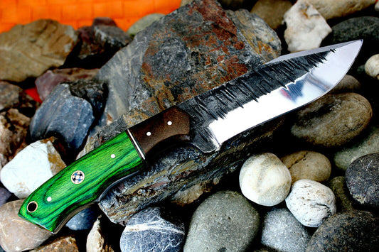1095 Steel Hand FORGED HUNTING CAMPING EDC Knife HANDLE HARDWOOD