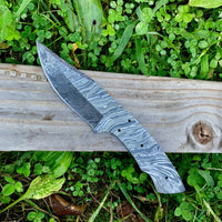 Custom Hand Made Damascus Steel 9" Blank Blade Knife Making Supply