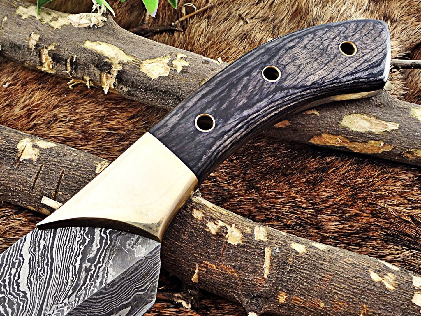 Damascus steel slicer kitchen chef Knife 13.5" long custom made 8" blade - NB CUTLERY LTD