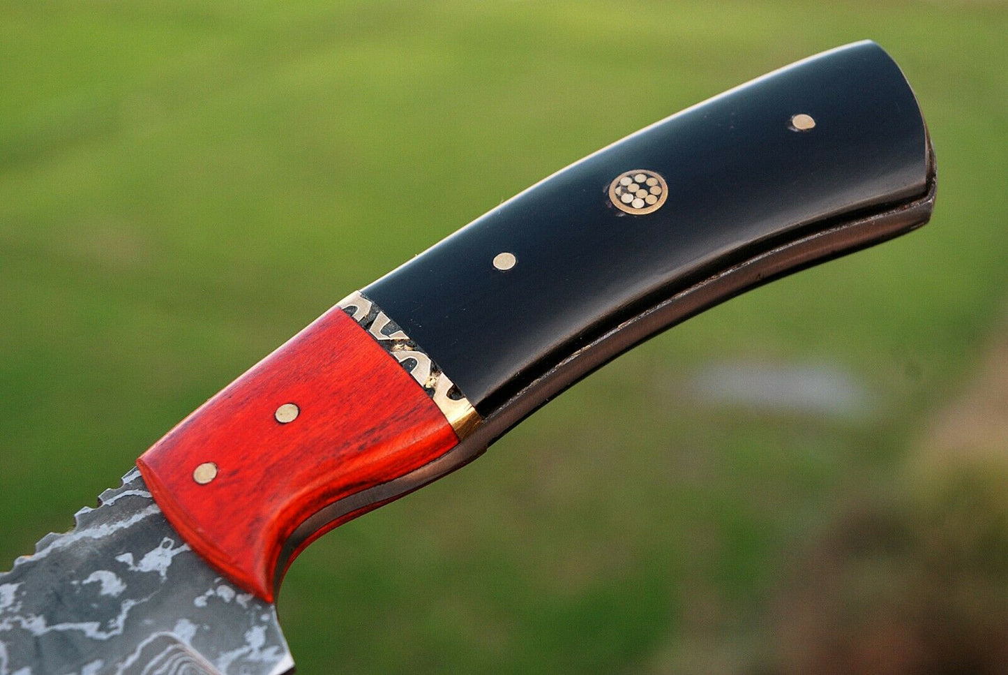 Beautiful Handmade Damascus Steel Hunting Knife " Micarta Handle"
