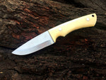 CUSTOM HANDMADE HIGH CARBON STEEL SCANDI GRIND BUSHCRAFT KNIFE